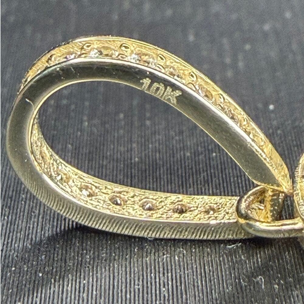 Solid 10k Yellow Italian Gold Last Supper Pendant 4 Grams 9.75mm Bail - Picture 5 of 9
